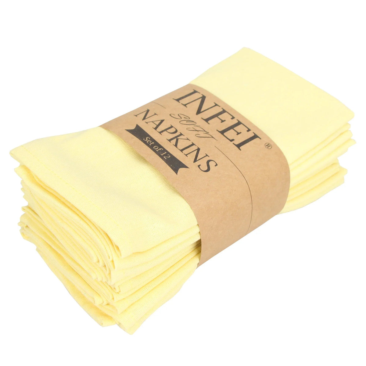LISTINGOPT::kovosis::set-of-12-pcs-40x40cm-cotton-linen-blended-cloth-napkins-placemats-soft-dining-table-tea-towels-for-home-events-use::color-12-cj006-4040yellow