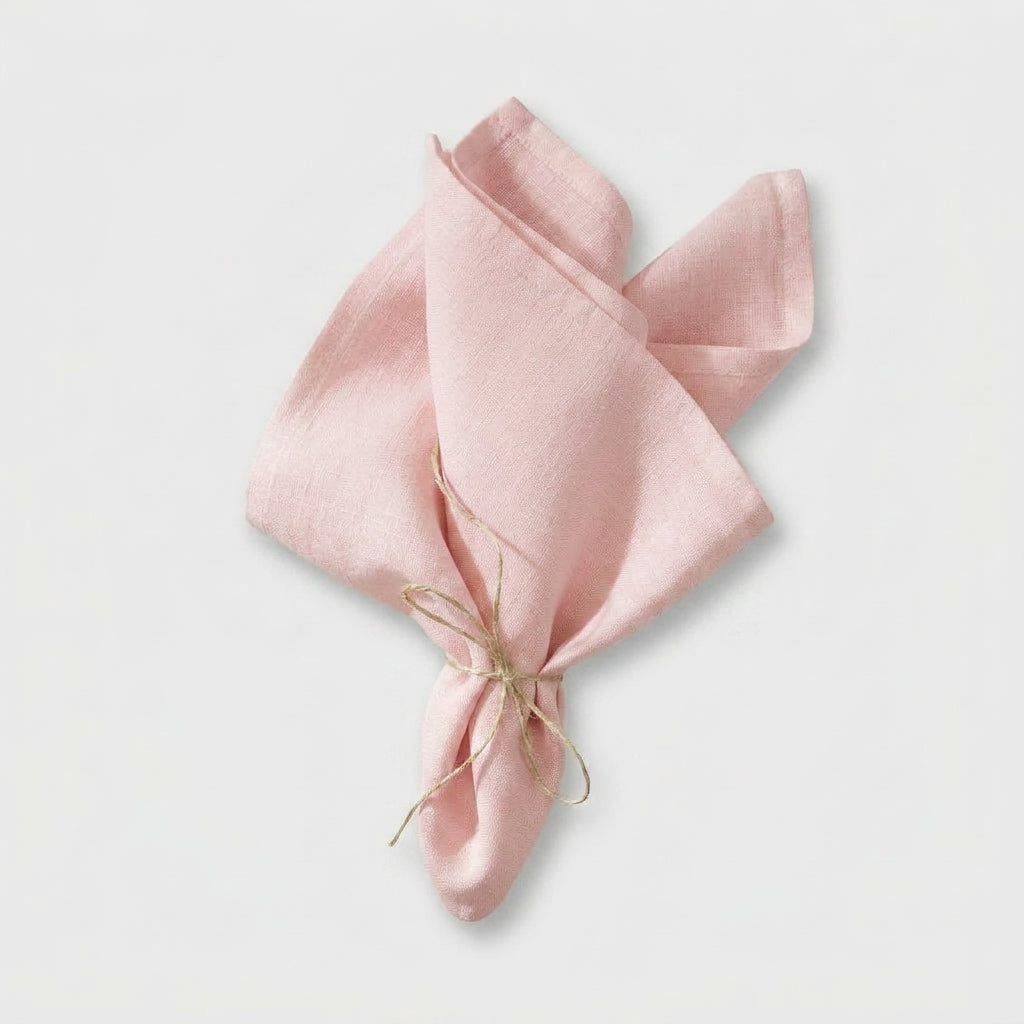 LISTINGOPT::kovosis::set-of-4-cloth-napkins-100-pure-linen-16x16inch-hemmed-dinner-napkins-easy-care-machine-washable-for-christmas-wedding-party::color-light-pink