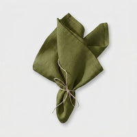 LISTINGOPT::kovosis::set-of-4-cloth-napkins-100-pure-linen-16x16inch-hemmed-dinner-napkins-easy-care-machine-washable-for-christmas-wedding-party::color-olive-green