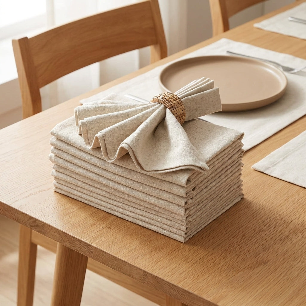 LISTINGOPT::kovosis::set-of-61012-30x30cm-linen-napkins-durable-polyester-thickened-reusable-wedding-chrismas-dining-table-decorations::01-hero