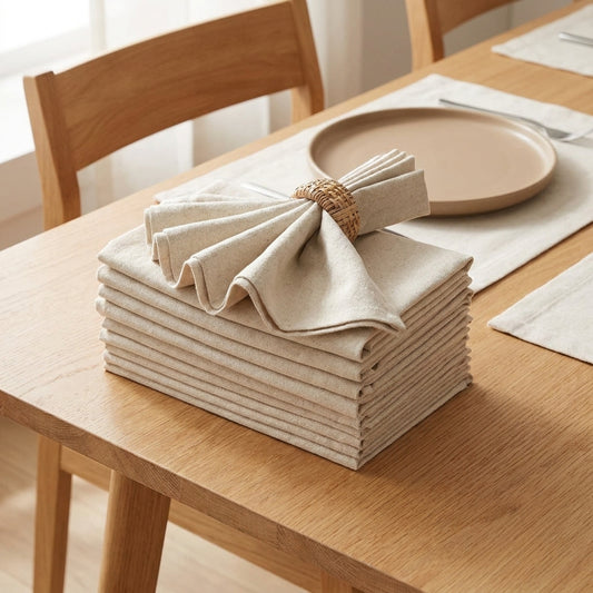 LISTINGOPT::kovosis::set-of-61012-30x30cm-linen-napkins-durable-polyester-thickened-reusable-wedding-chrismas-dining-table-decorations::01-hero