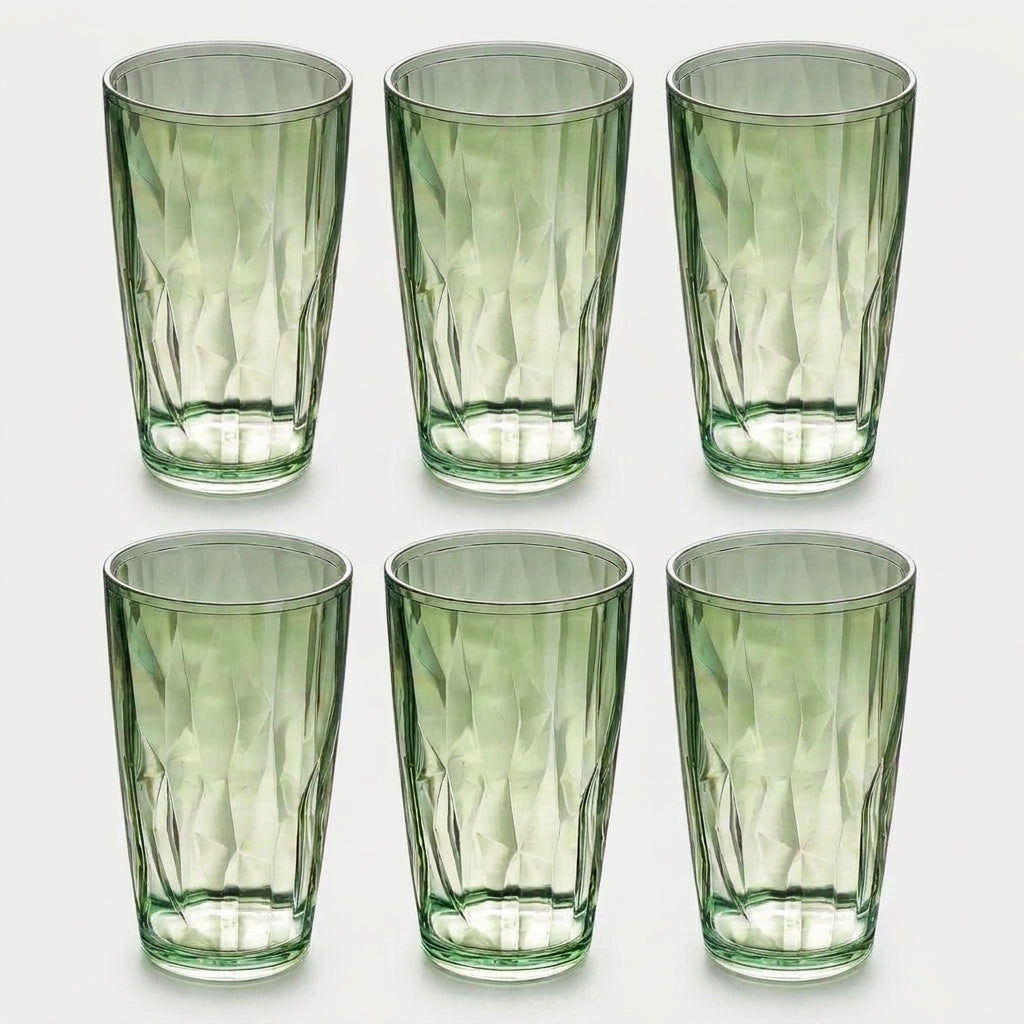 LISTINGOPT::kovosis::shatterproof-wine-glasses-unbreakable-water-tumblers-490ml-reusable-fruit-juice-beer-cup-champagne-drinking-cup-for-bar::color-light-green