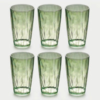 LISTINGOPT::kovosis::shatterproof-wine-glasses-unbreakable-water-tumblers-490ml-reusable-fruit-juice-beer-cup-champagne-drinking-cup-for-bar::color-light-green