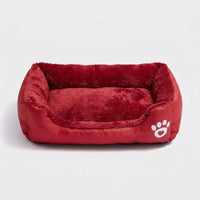 LISTINGOPT::kovosis::soft-square-large-dog-sofa-elastic-dog-house-cushion-winter-warm-medium-dog-bed-washable-cat-kennel-house-accessories::color-new-red