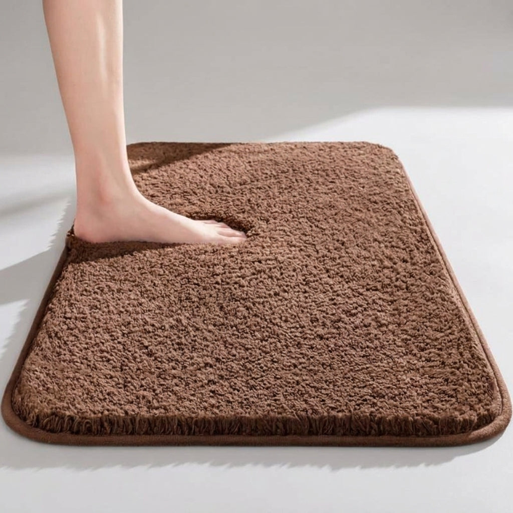 LISTINGOPT::kovosis::softhaven-plush-microfiber-bath-mat-for-comfort-safety::color-brown