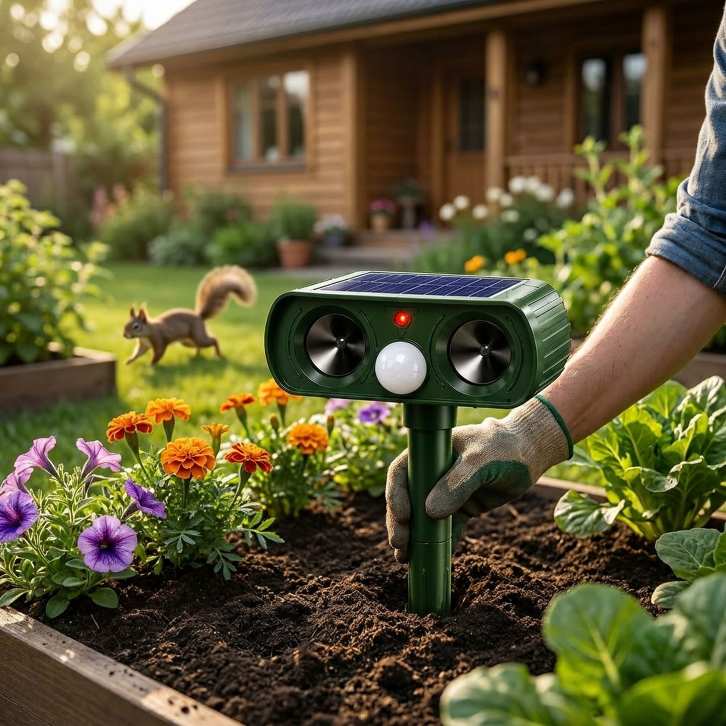 LISTINGOPT::kovosis::solar-motion-animal-deterrent-for-humane-garden-protection::02-inuse