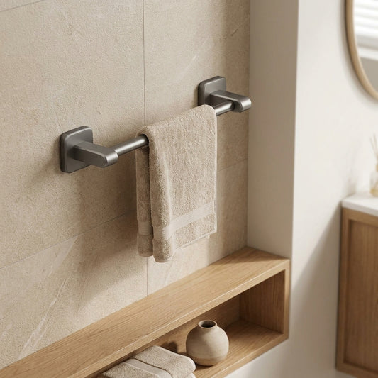LISTINGOPT::kovosis::space-aluminum-towel-rod-self-adhesive-no-drilling-bathroom-kitchen-hand-towel-holder-plastic-base-sticky-installation::01-hero