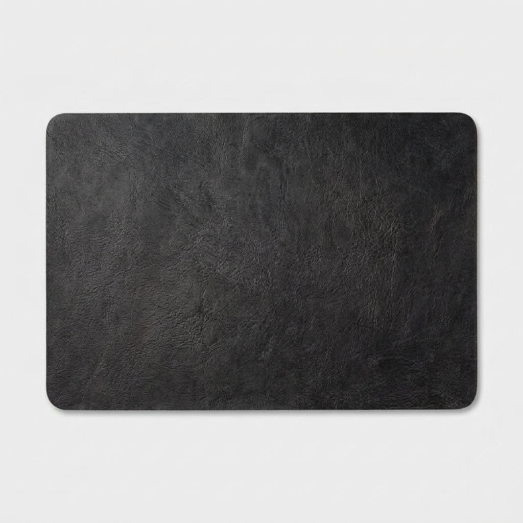 LISTINGOPT::kovosis::square-imitation-faux-leather-kitchen-dining-table-insulation-placematrestaurant-decoration-insulation-table-mat-146pcs::color-black