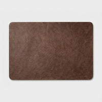 LISTINGOPT::kovosis::square-imitation-faux-leather-kitchen-dining-table-insulation-placematrestaurant-decoration-insulation-table-mat-146pcs::color-brown
