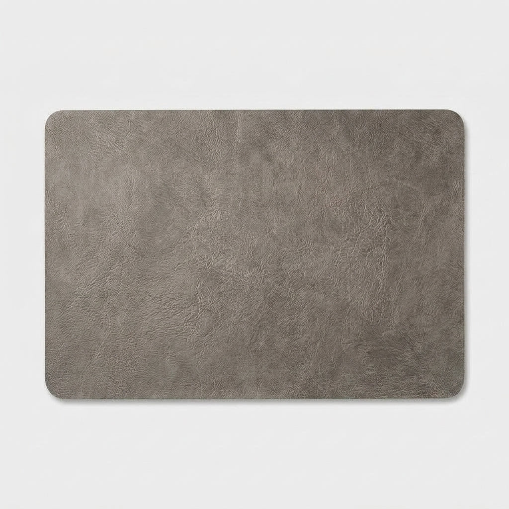 LISTINGOPT::kovosis::square-imitation-faux-leather-kitchen-dining-table-insulation-placematrestaurant-decoration-insulation-table-mat-146pcs::color-gray