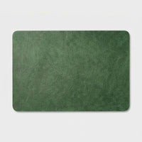 LISTINGOPT::kovosis::square-imitation-faux-leather-kitchen-dining-table-insulation-placematrestaurant-decoration-insulation-table-mat-146pcs::color-green