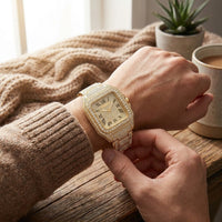 LISTINGOPT::kovosis::square-rhinestone-watch::02-inuse