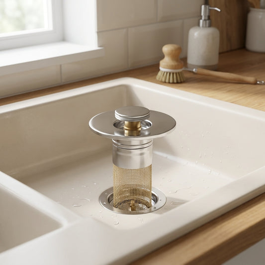 LISTINGOPT::kovosis::stainless-steel-drain-strainer-2-in-1-drain-protectors-sink-drains-filter-hair-catcher-sink-strainer-stopper-for-bathroom::01-hero