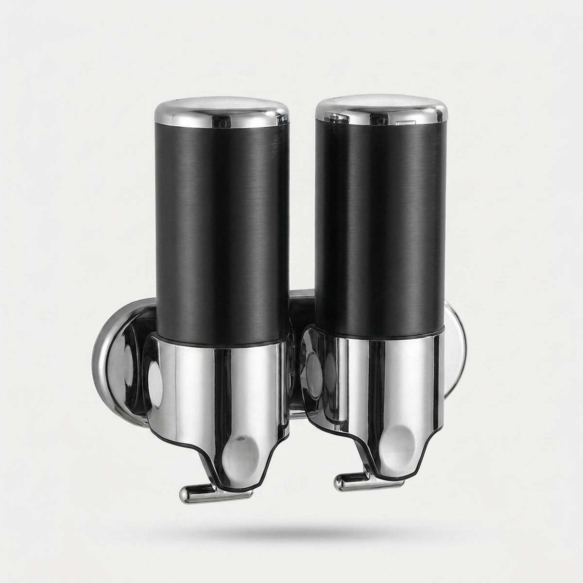 LISTINGOPT::kovosis::stainless-steel-wall-mounted-soap-dispenser-sleek-style::color-black