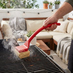 LISTINGOPT::kovosis::steam-grill-cleaner-brush-safe-non-scratch-bbq-brush-with-long-handle::02-inuse