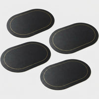 LISTINGOPT::kovosis::table-leather-placemats-set-of-146pcswashable-for-diningheat-resistant-non-slip-insulation-waterproof-place-mats::color-black