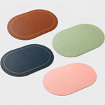 LISTINGOPT::kovosis::table-leather-placemats-set-of-146pcswashable-for-diningheat-resistant-non-slip-insulation-waterproof-place-mats::color-light-green