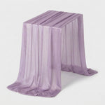 LISTINGOPT::kovosis::table-runner-luxury-sheer-for-wedding-rustic-boho-party-bridal-shower-birthday-christmas-decorations::color-lilac