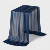 LISTINGOPT::kovosis::table-runner-luxury-sheer-for-wedding-rustic-boho-party-bridal-shower-birthday-christmas-decorations::color-midnight-blue