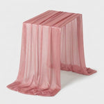 LISTINGOPT::kovosis::table-runner-luxury-sheer-for-wedding-rustic-boho-party-bridal-shower-birthday-christmas-decorations::color-pink