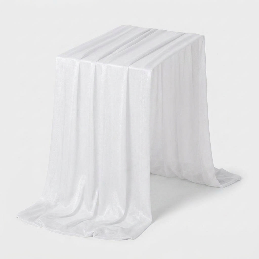 LISTINGOPT::kovosis::table-runner-luxury-sheer-for-wedding-rustic-boho-party-bridal-shower-birthday-christmas-decorations::color-white