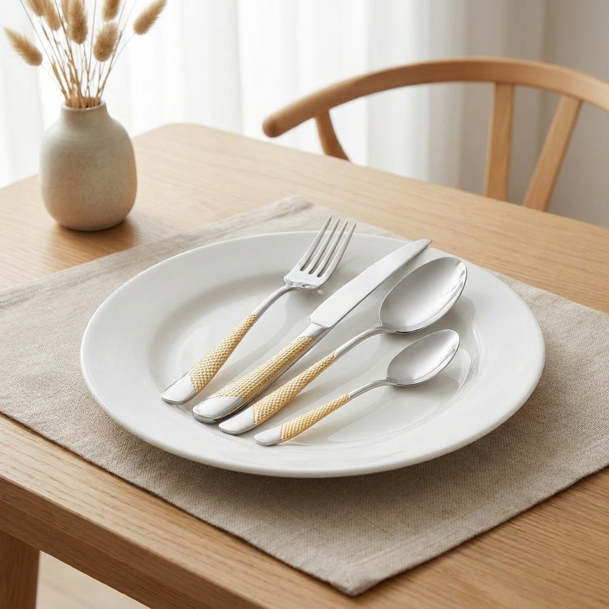 LISTINGOPT::kovosis::textured-stainless-steel-cutlery-set-elevates-dining::01-hero
