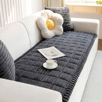 LISTINGOPT::kovosis::thicken-quilting-warm-stripe-flannel-sofa-pad-for-winter-living-room-sofa-towel-multiuse-sofa-cover-slipcover::color-dark-grey