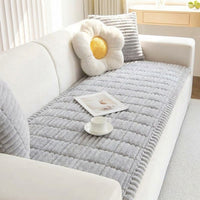 LISTINGOPT::kovosis::thicken-quilting-warm-stripe-flannel-sofa-pad-for-winter-living-room-sofa-towel-multiuse-sofa-cover-slipcover::color-light-grey
