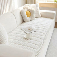 LISTINGOPT::kovosis::thicken-quilting-warm-stripe-flannel-sofa-pad-for-winter-living-room-sofa-towel-multiuse-sofa-cover-slipcover::color-white