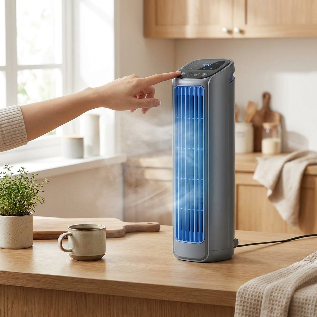 LISTINGOPT::kovosis::three-speed-summer-kitchen-fan-wall-portable-conditioner-cooling-air-fan-ultra-conditioning-air-mounted-refrigeration-quiet::02-inuse