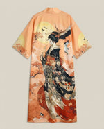 LISTINGOPT::kovosis::traditional-ethnic-japanese-vintage-beauty-print-mid-length-seven-eighth-sleeve-satin-kimono-cardigan-thin-outerwear-for-women-european-and-american-elegant-street-style-casual-loose-cover-up-beach-travel-vacation-uchikake-japanese-style-thin-cape::color-apricot