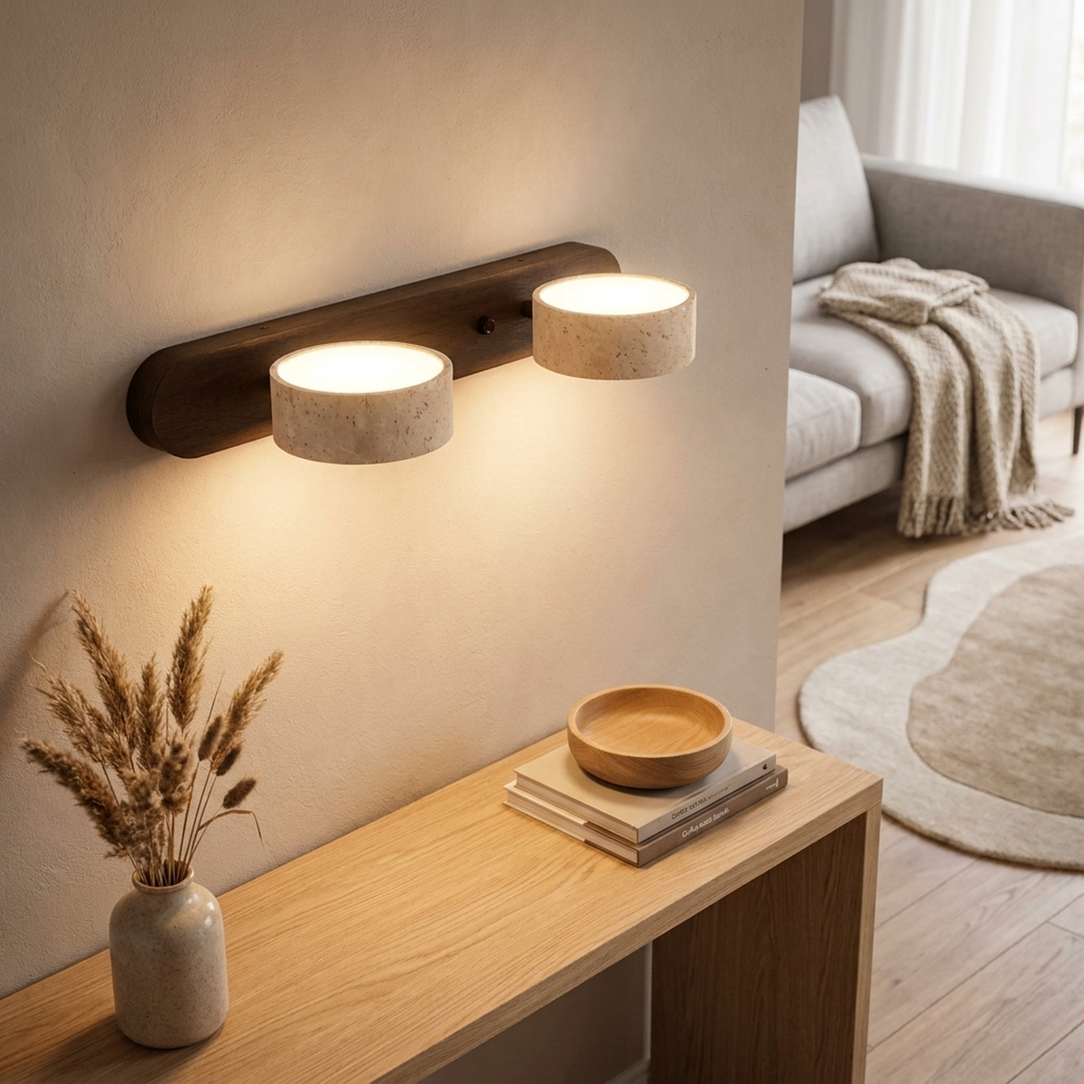 LISTINGOPT::kovosis::travertine-led-wall-light-sculptural-ambience::01-hero
