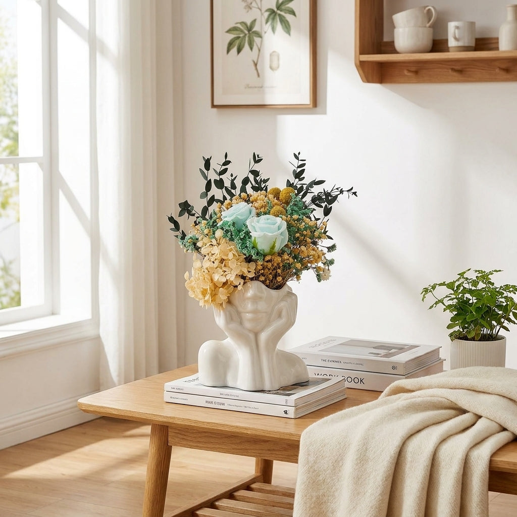 LISTINGOPT::kovosis::unik-og-moderne-keramikk-vase-dekorativ-blomster-vase-for-stue-og-kontor-norvo::03-lifestyle