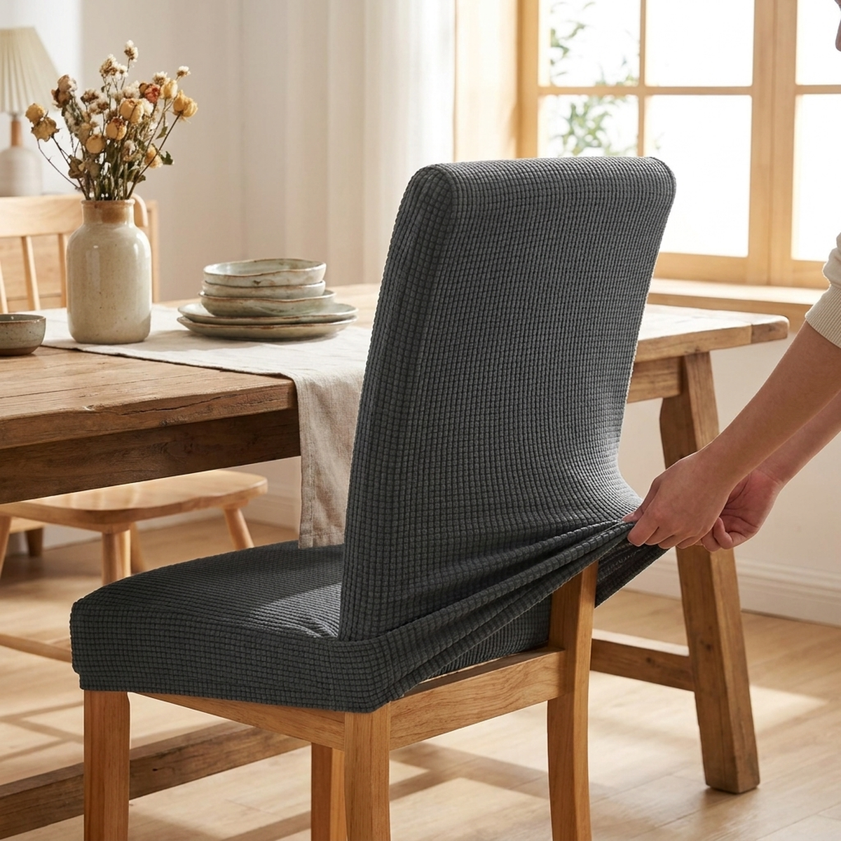 LISTINGOPT::kovosis::velvet-stretch-chair-covers-for-an-instant-style-refresh::02-inuse