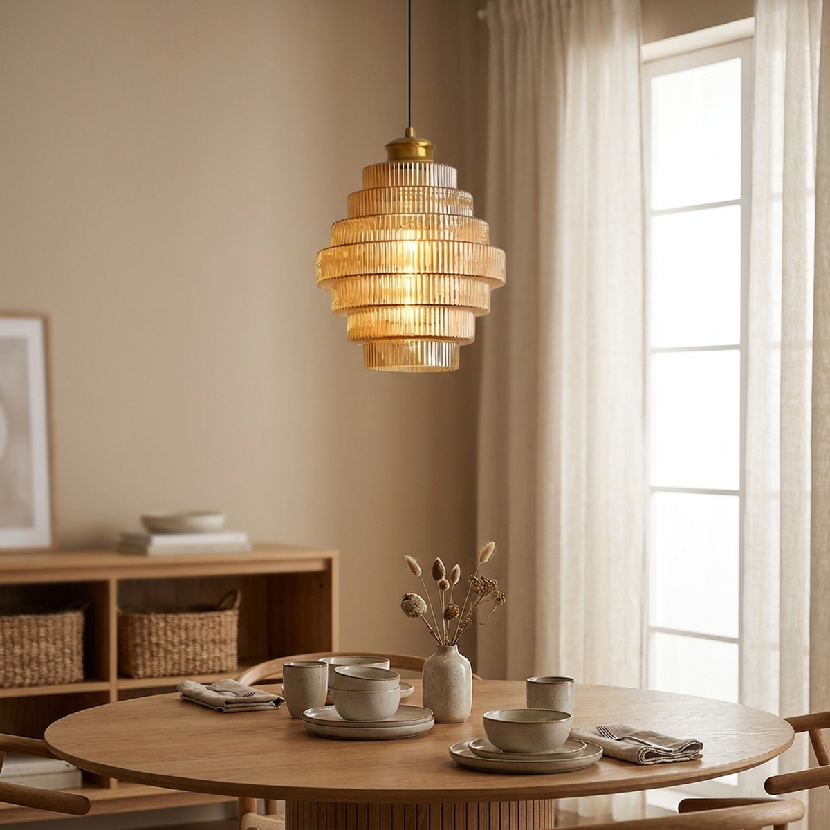 LISTINGOPT::kovosis::vintage-tiered-glass-hanging-lamp-sculptural-glow::01-hero