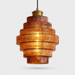 LISTINGOPT::kovosis::vintage-tiered-glass-hanging-lamp-sculptural-glow::color-amber