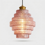 LISTINGOPT::kovosis::vintage-tiered-glass-hanging-lamp-sculptural-glow::color-pink