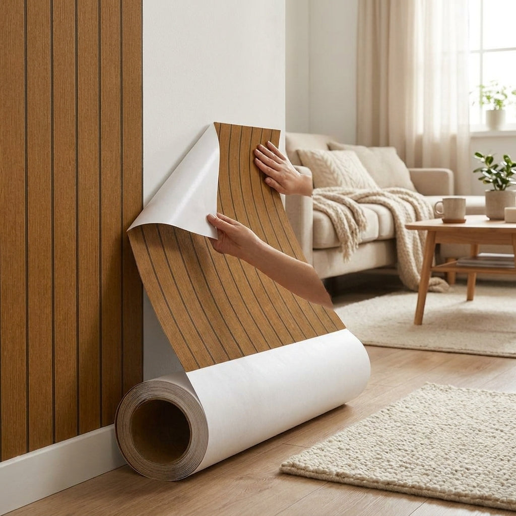 LISTINGOPT::kovosis::wall-panels-wood-effect-self-adhesive-3d-peel-stick-decor::02-inuse