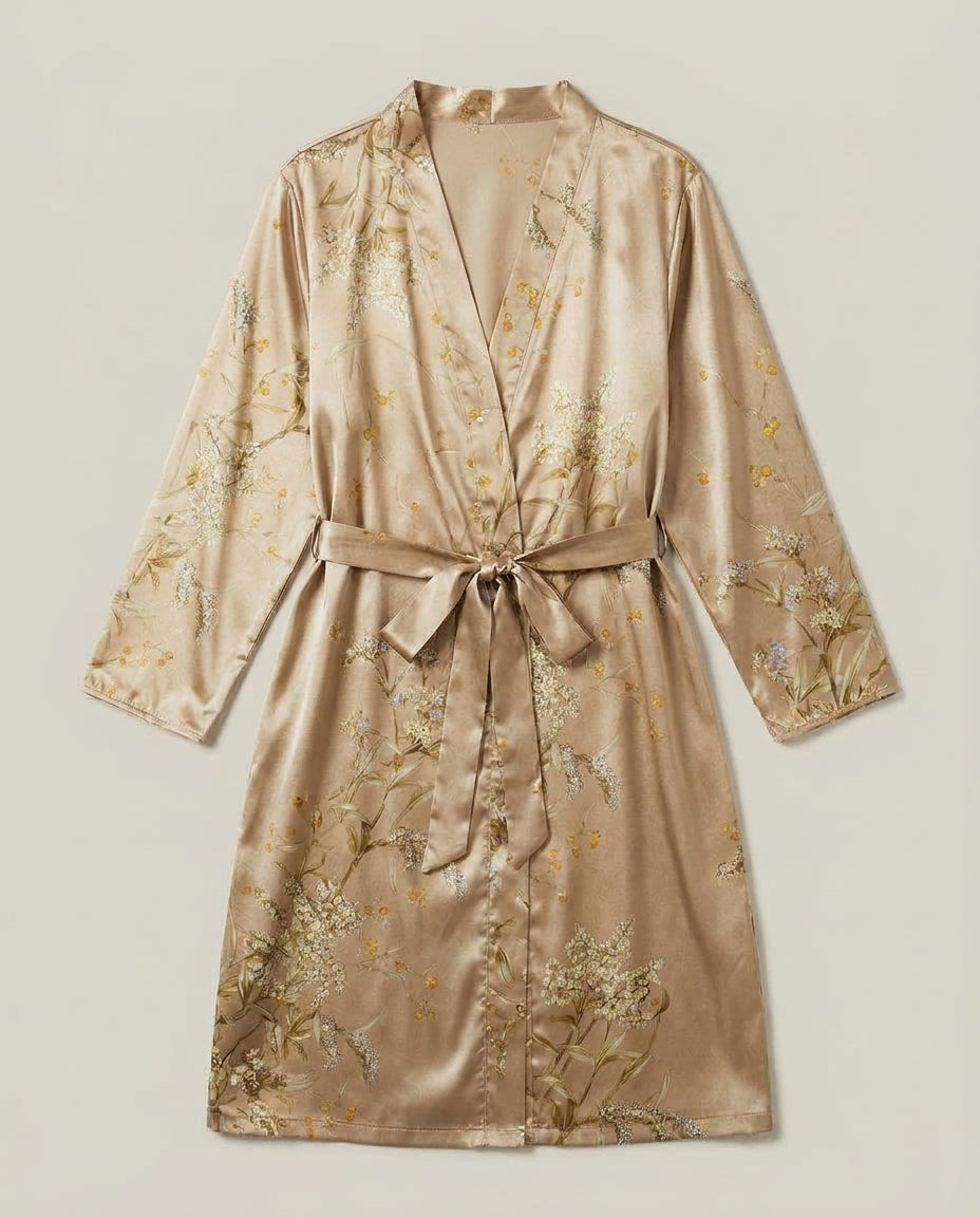 LISTINGOPT::kovosis::womens-elegant-floral-print-satin-robe-with-v-neck-and-belt-casual-all-season-sleepwear-for-autumn-and-winter-autumn-winter-robe-floral-print-robe-satin-finish-robe::color-champagne