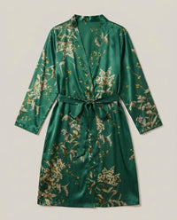 LISTINGOPT::kovosis::womens-elegant-floral-print-satin-robe-with-v-neck-and-belt-casual-all-season-sleepwear-for-autumn-and-winter-autumn-winter-robe-floral-print-robe-satin-finish-robe::color-dark-green
