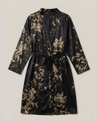 LISTINGOPT::kovosis::womens-elegant-floral-print-satin-robe-with-v-neck-and-belt-casual-all-season-sleepwear-for-autumn-and-winter-autumn-winter-robe-floral-print-robe-satin-finish-robe::color-black