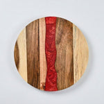 LISTINGOPT::kovosis::wood-resin-charcuterie-board-resin-cutting-board-for-kitchen-and-mini-bar-for-meatcheese-bread-vegetables-fruitsroundness::color-red
