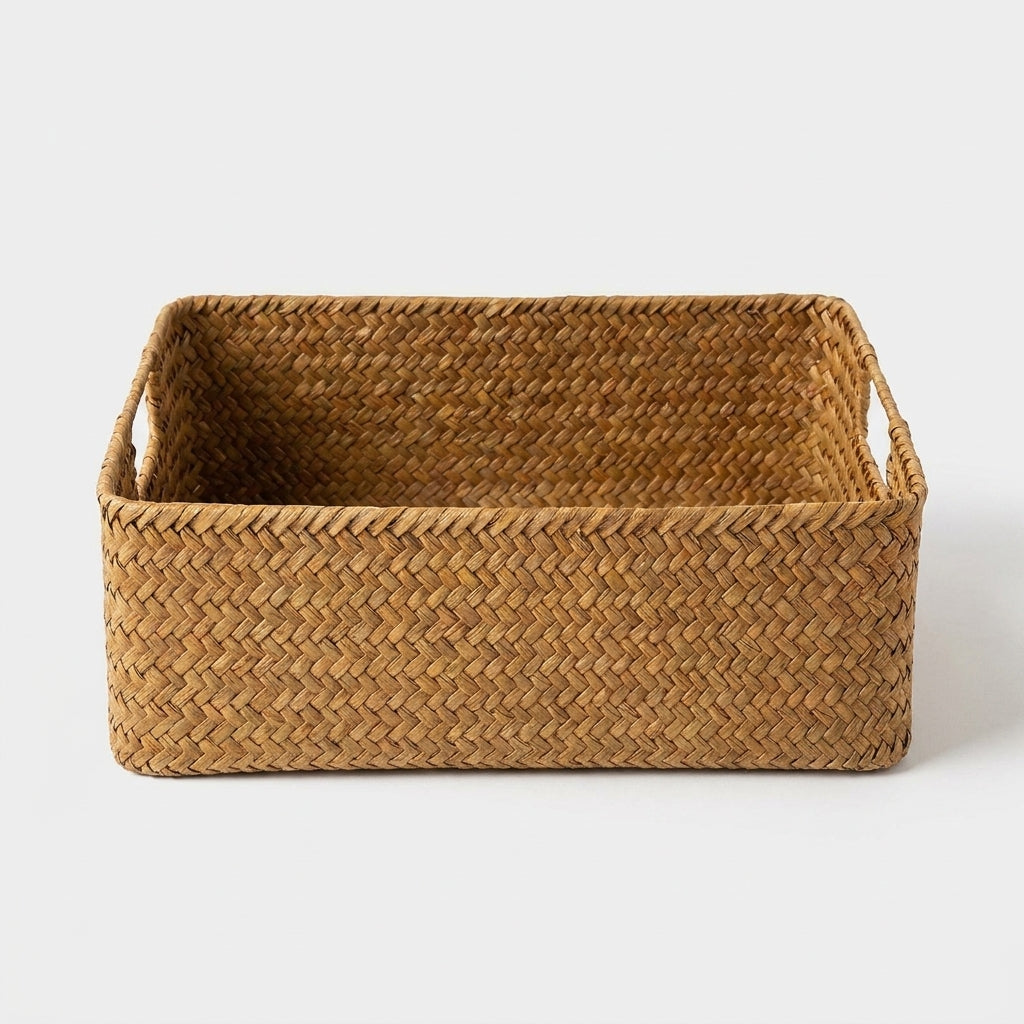 LISTINGOPT::kovosis::zerolife-woven-seagrass-basket-for-home-decor-natural-wicker-basket-storage-basket-fruit-bread-towel-kitchen-table-rattan::04-closeup