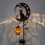 Kürbis-Mond-Gartenstecklicht für verzauberte Wege
