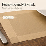 Gewebte Vinyl-Tischsets für einen eindrucksvollen Tisch  