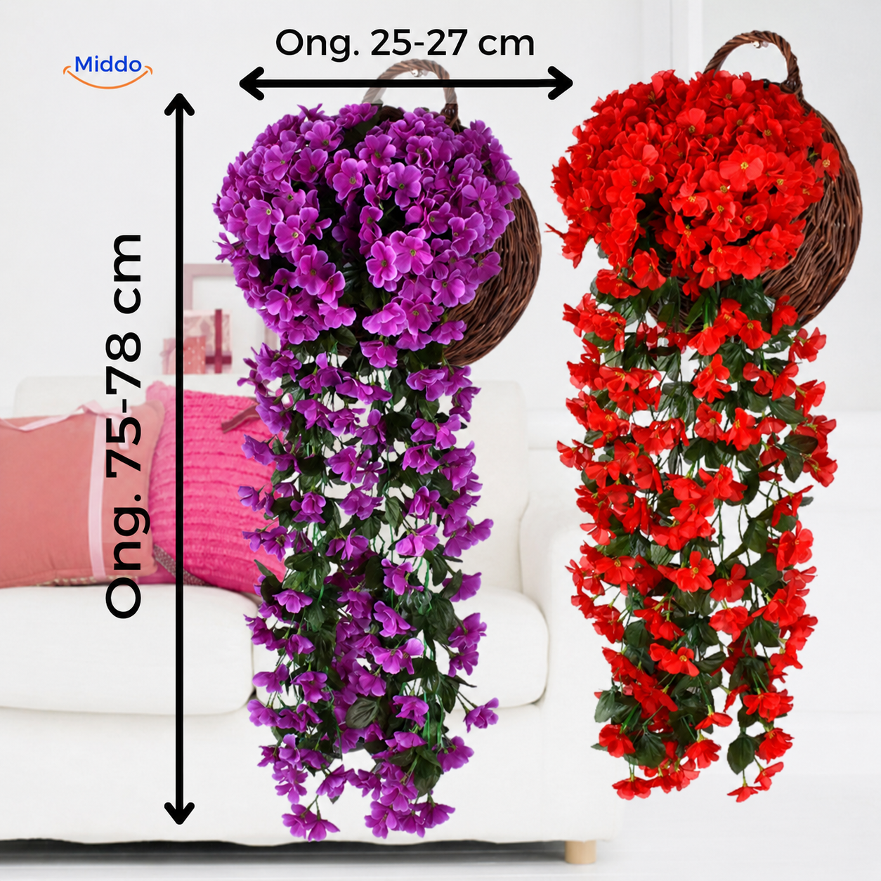 Cascading Orchid Flowers For Sculptural Elegance