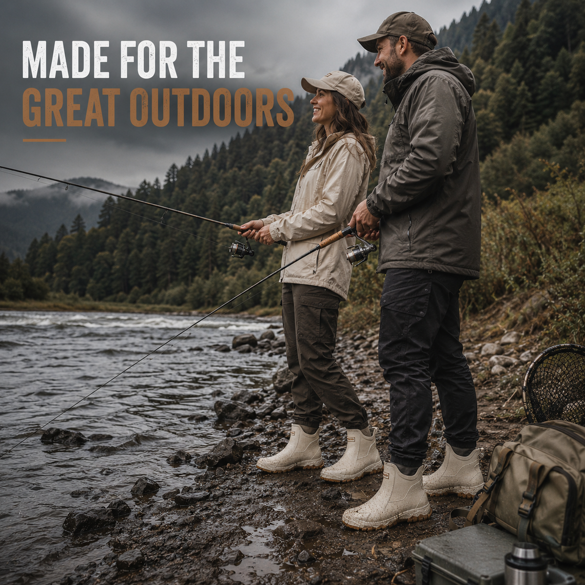 Outdoor Footwear – Dry, Secure Grip On Wet Ground