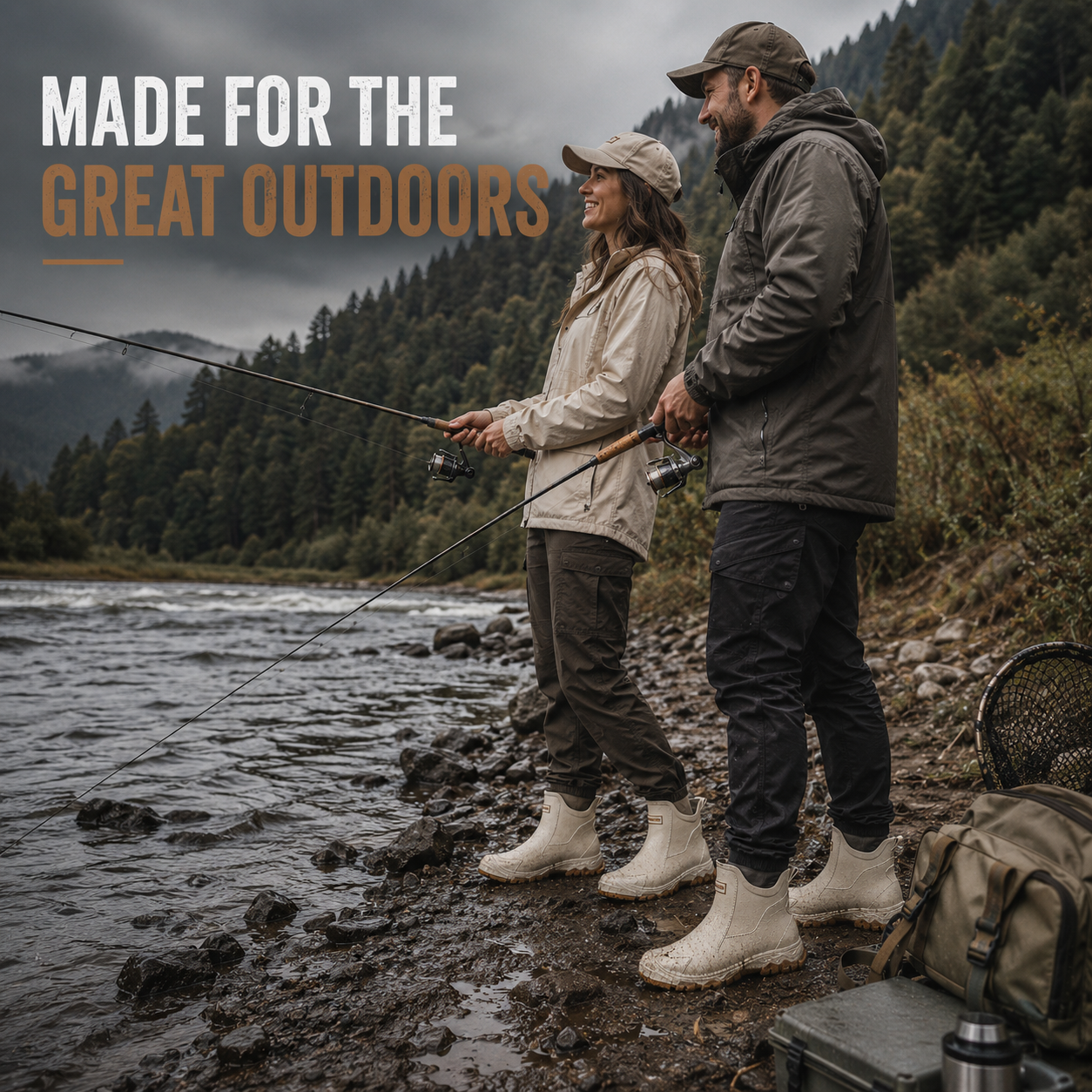 Outdoor Footwear – Dry, Secure Grip On Wet Ground