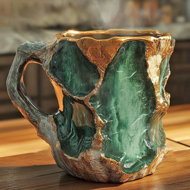 Taza de cristal mineral para sorbos diarios impactantes