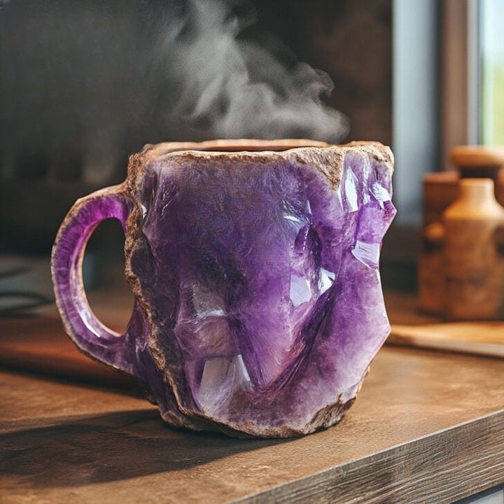 Taza de cristal mineral para sorbos diarios impactantes